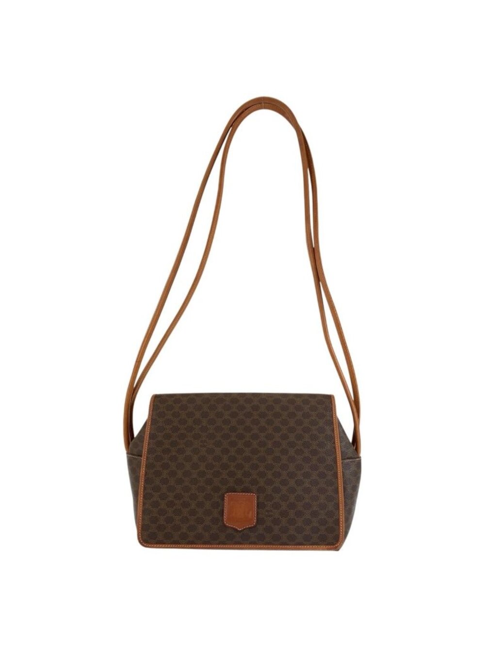 Celine Macadam Brown Shoulder Bag